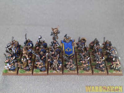 Warhammer AOS WDS painted DWARF Warriors z15