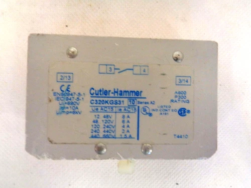 EATON/CUTLER-HAMMER AUXILLARY CONTACT C320KGS31 SERIES A2