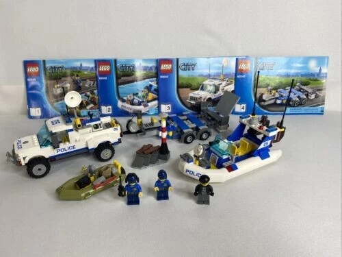 Lego City 60045 Police Patrol Truck Boat 100 Complete w Instructions