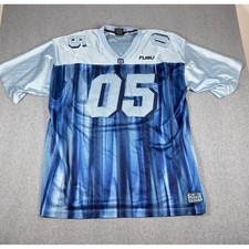 Vintage Y2K Fubu Sports Classic Edition Football Jersey Blue 3XL