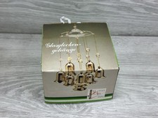 Campane di vetro vintage da appendere Bells Christmas Xmas retrò da collezione antiche DM