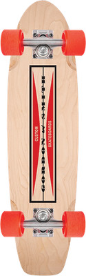 G&S SQUARE TAIL SKATEBOARD COMPLETE 7.37x29 NATURAL