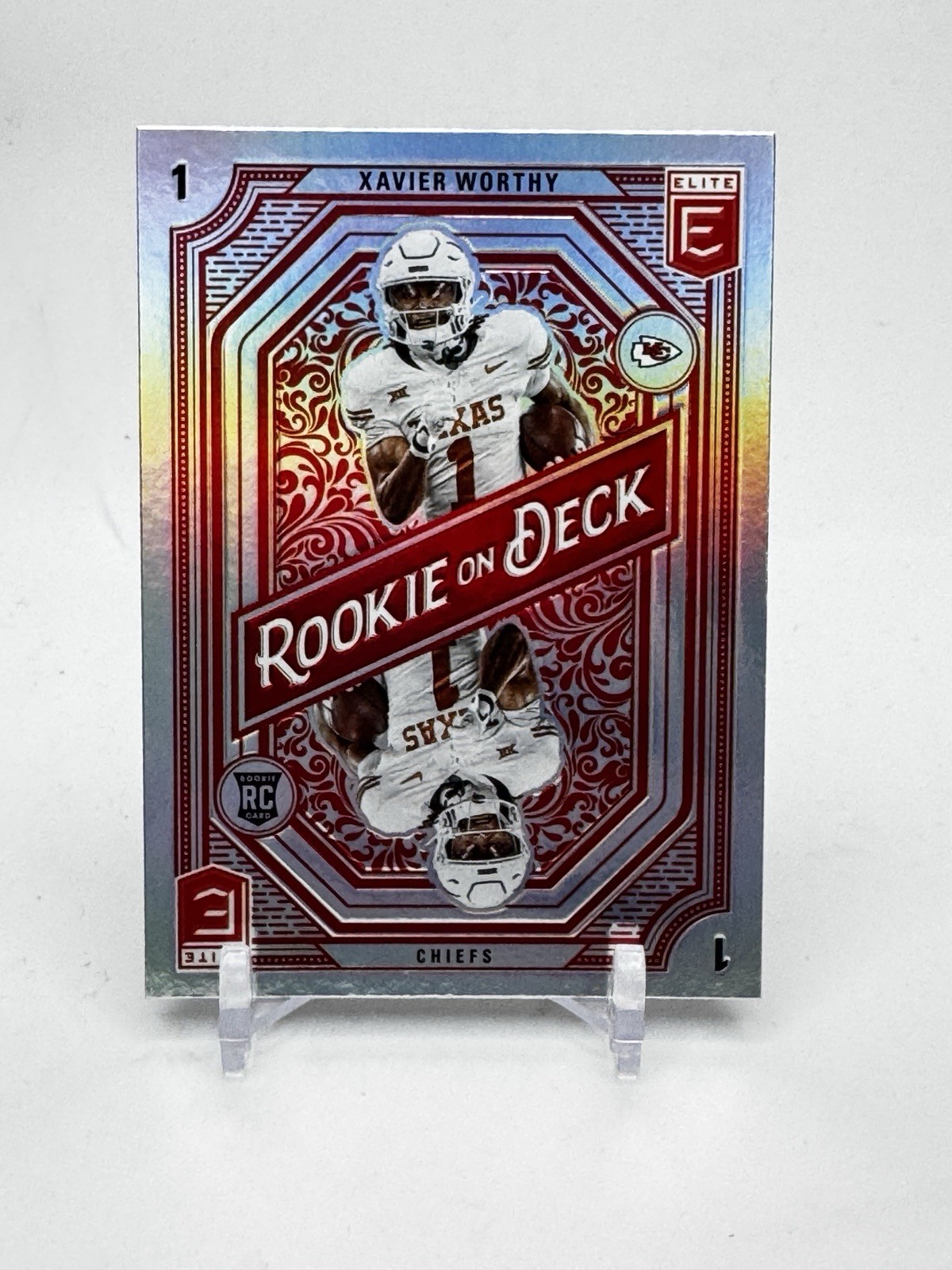 Xavier Worthy 2024 Donruss Elite Rookie on Deck RC