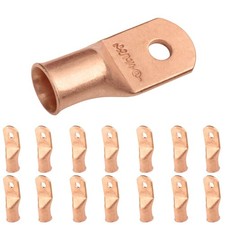 SELTERM 15pcs 2/0 AWG 1/4 Stud - UL Heavy Duty Battery Terminal Connectors, B...