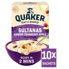 Quaker Oat So Simple Sultanas & Raisins Flavour Porridge 10 Sachets