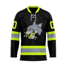 Personalized Sudbury Wolves Special Firefighter Lace Hockey Shirt