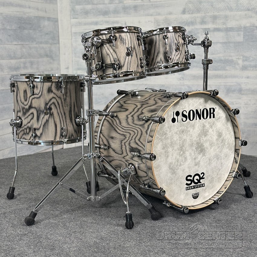 Sonor SQ2 Beech 4pc Drum Set Snow Tiger Semi Gloss