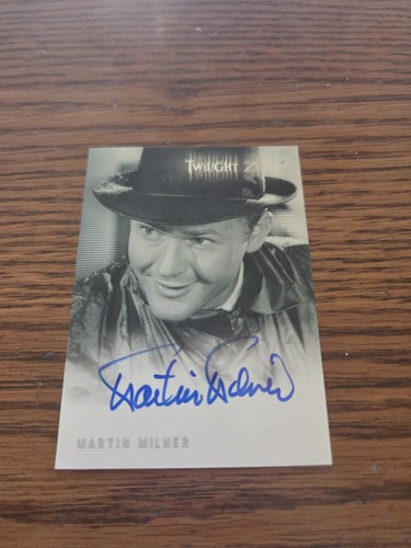 2000 Rittenhouse Twilight Zone Martin Milner Auto A-7 Autograph Signed