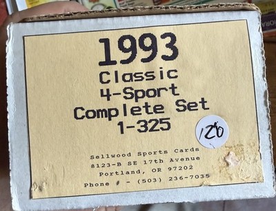 Classic Four Sport 1993-94 Complete Sets 1-325 SHAQ PENNY WEBBER A-ROD
