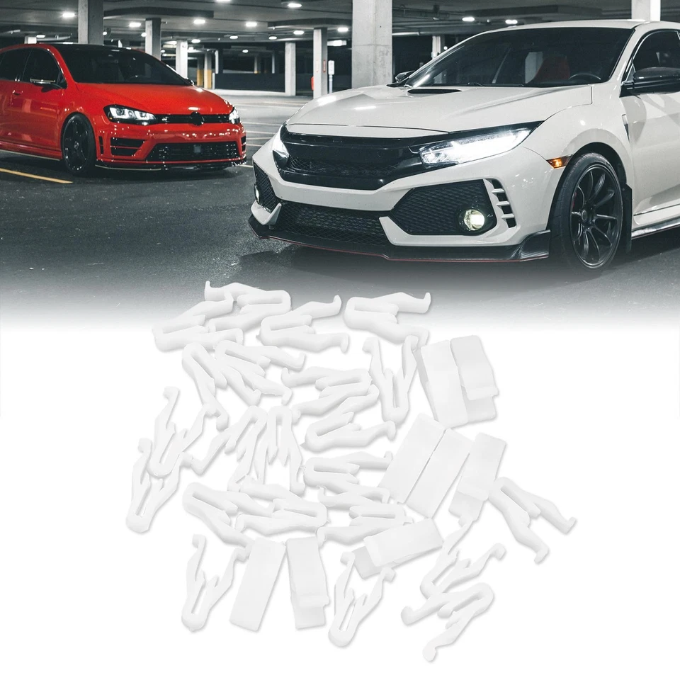 Clip de bisel interruptor de nailon de plástico blanco 30 piezas para Toyota para Lexus 90467-10203 Foto 2 de 4