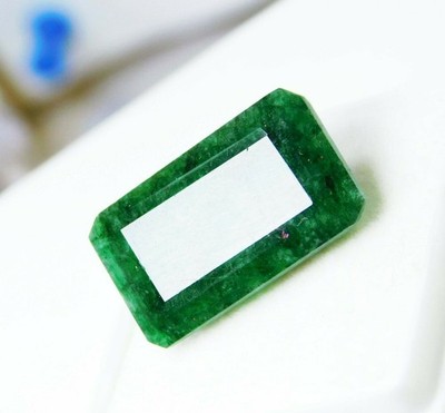 12 Ct Natural Colombian Emerald Loose Gemstone Certified Green Emerald Shape aa+