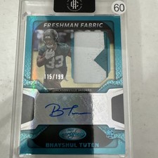 2025 Panini - Freshman Fabric Mirror Signatures Bhayshul Tuten #FBC-BTN /199