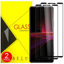 Full Cover Tempered Glass Screen Protector For Sony Xperia 1 5 10 VI V IV III II