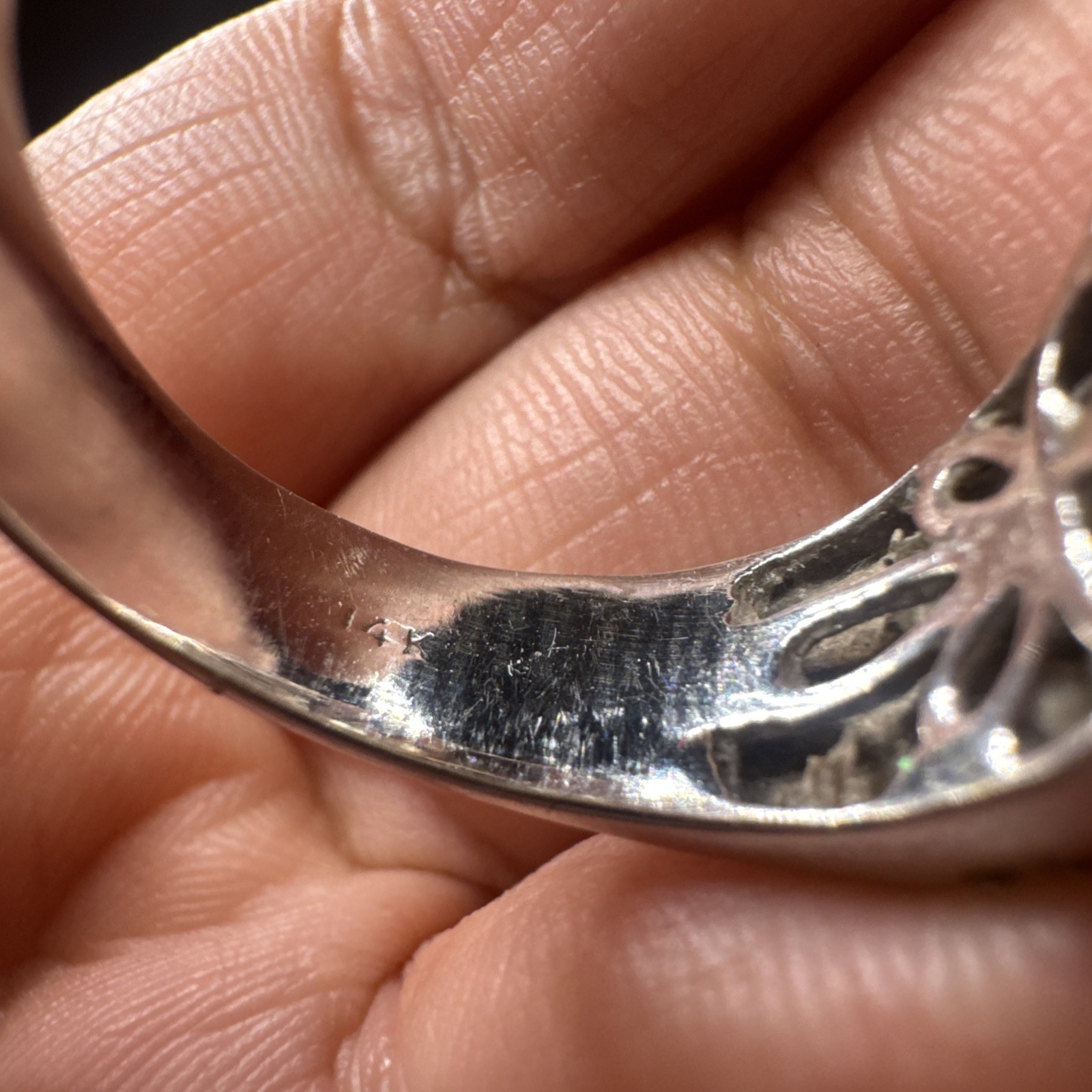 Rectangular Diamond Cluster Ring Princess Baguett… - image 17