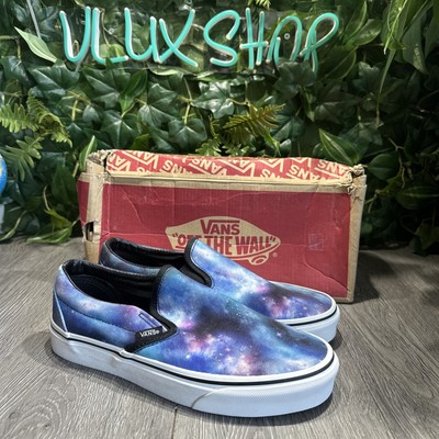 Vans Classic Slip On Galaxy Women Size 7 Skateboarding Festival Shoes Space