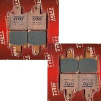 2X TRW Sinter R&T BremsbeläGe Vorne Kawasaki ZX6R Ninja [ZX600 P/R] 07-16