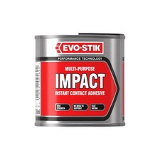 Image of EVO-STIK Impact Adhesive 250ml - Multipurpose 250ML, Translucent Amber