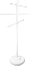 Portable Poolside Towel Accessory Rack with Three Arms for Convenience