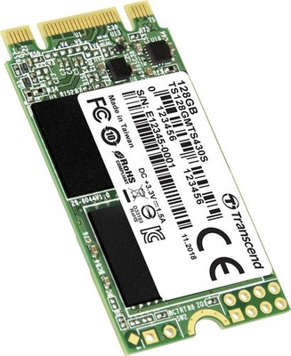 Transcend MTS430S 128GB M.2 2242 SATA III Internal SSD with DDR3 DRAM Cache, 3D