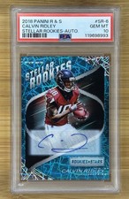 #/25 PSA 10 2018 Panini Rookies & Stars - Calvin Ridley RC Auto LASERS/ VELOCITY