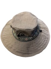 Vintage Quicksilver Sun Bucket Hat Bushmaster Aztec Print Surf Made in USA