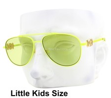 Versace Kids Sunglasses VK 2002 1494/2 Matte Neon Yellow w/case Little Kids Size