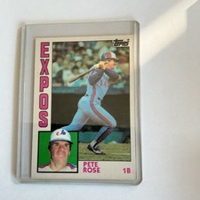 Topps 1984 Traded Pete Rose #103-T Montreal Expos Baseball MLB