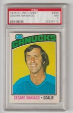 1976 O-Pee-Chee #240 Cesare Maniago PSA 7