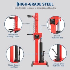 Foot Pedal Coil Spring Compressor Hydraulic Heavy Duty Strut Auto Repair Tool