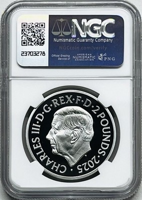 2025 GREAT BRITAIN SILVER 1OZ BRITANNIA NGC PF70 SCARCE MINTAGE OF