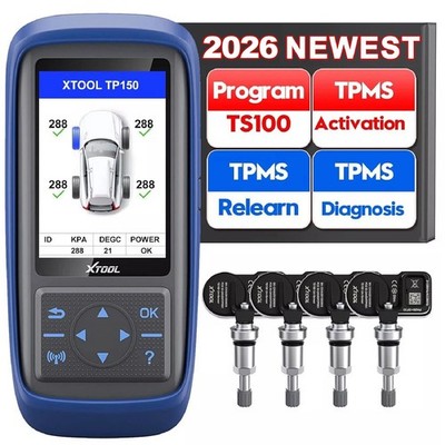 XTOOL TP150*1 TS100*4 OBD2 Diagnosegerät RDKS TPMS Programmier Reifendrucksensor