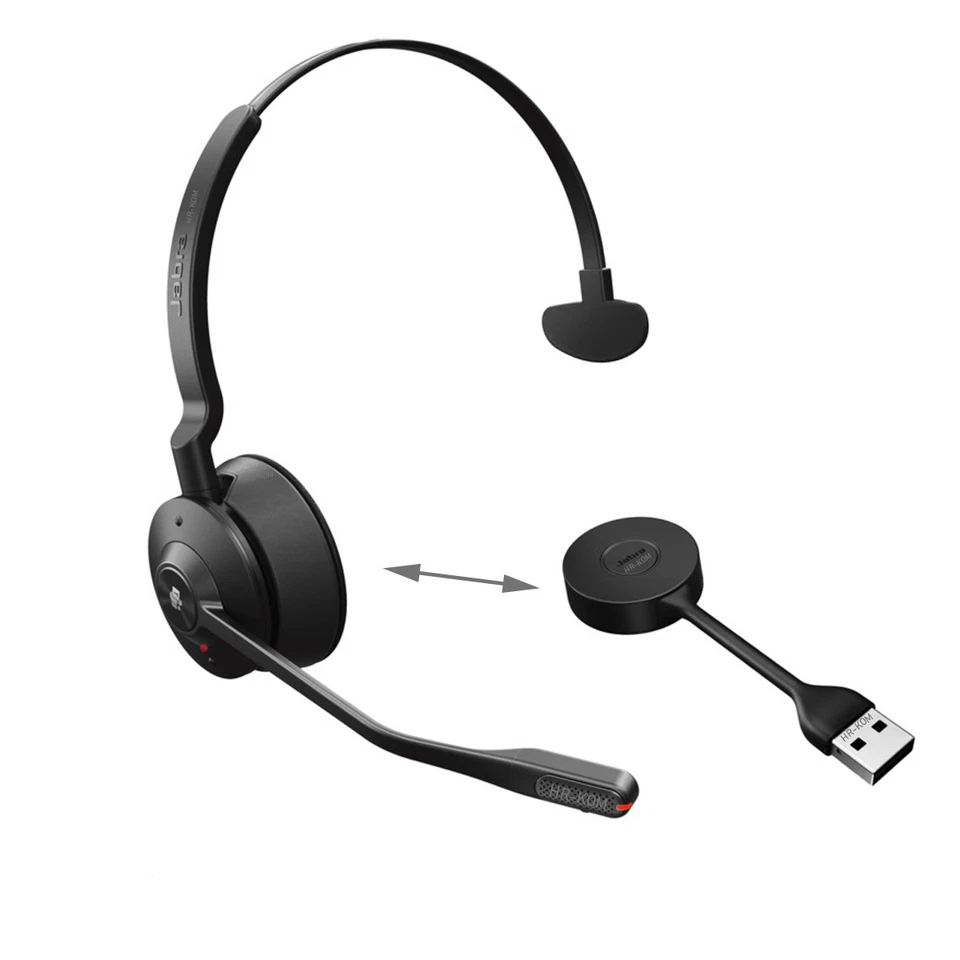 GN AUDIO GERMANY GMBH Jabra Engage 55 MS Mono Headset mit Link 400 DECT Dongle mit USB-A für PC Laptop