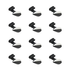 0.9 Inch USB Type C Dust Plug, 12 Pcs Anti Dust Plug Cover Female End, Black