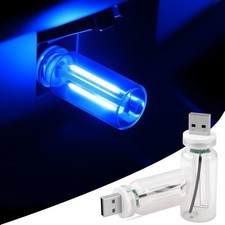 2 PCS Car USB Lights, Plug-in Retro Car Atmosphere Lamp with Touch blue