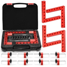 Mycuppca Corner Clamp for Woodworking, 4-Pack 90 Degree Right Angle Clamp wit...