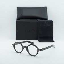 NEW Valentino VLX-185B Black with White Stones 43mm Eyeglasses