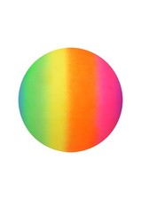 HENBRANDT 1x Rainbow PVC Inflatable Ball 25cm - Vibrant One Size,