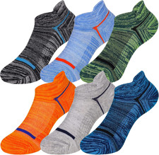 Kids Boys Ankle Socks Low Cut Athletic Cotton Sport 9-13 Years Multi Color