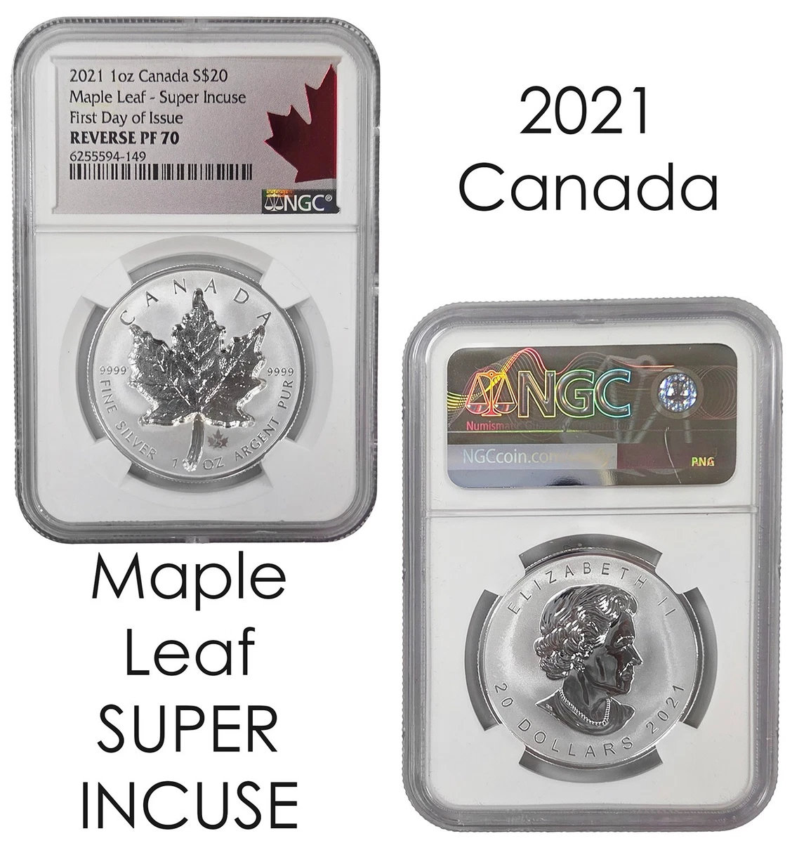 Canadian Maple Leaf 1 oz Precious Metal Content per Unit NGC