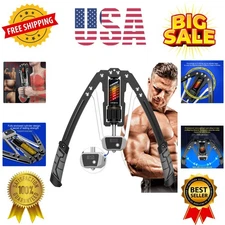 Twister Arm Exerciser - Adjustable 22-440lbs Hydraulic Power, Home Chest Expa...