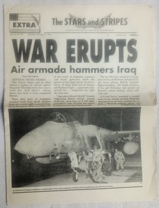 EXC Stars & Stripes newspaper - January 17, 1991 - Desert Storm - all 21 pages