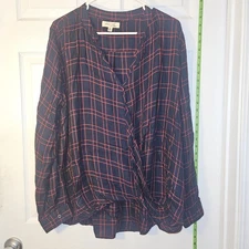 XL - Wyld Heart Red Black Long Sleeve Top