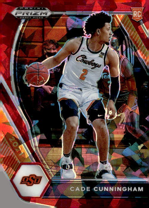 2021 Panini Prizm Draft Picks #1 Cade Cunningham Red Ice