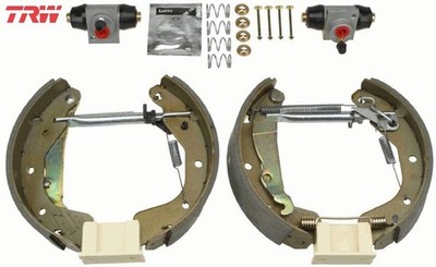 TRW GSK1624 Bremsbackensatz 4 Bremsbacken Trommelbremse für Opel für Daewoo 