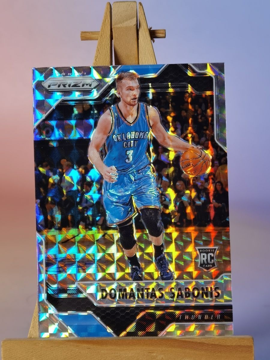 2016-17 Panini Prizm Domantas Sabonis #25 Rookie Mosaic Silver  Prizm Thunder-7