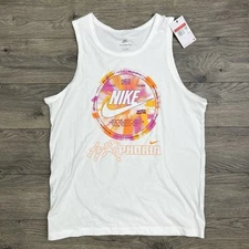 Nike Tank Top Size Large Mens White Multicolor Sportswear Air Phoria New