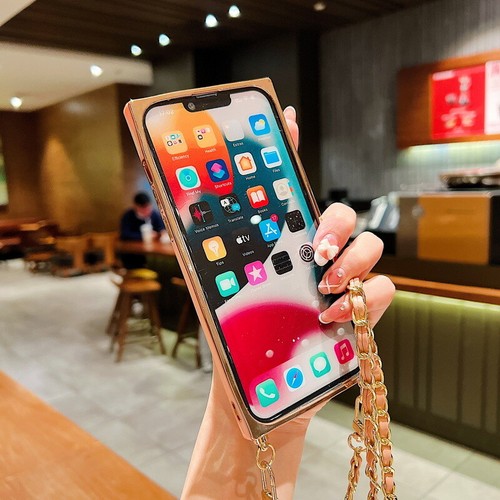 Case For iPhone 17 16 15 Pro Max 14 13 Girly Heart Crossbody Lanyard Chain Cover - Picture 7 of 17