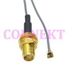 SMA female nut bulkhead to IPX U.FL female 1.13 cable pigtail 20cm
