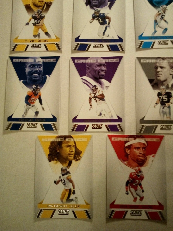 Lote de 15 tarjetas Score Football Game Face 2021 Foto 4 de 4