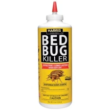 Harris Bed Bug Killer Effective Powder Diatomaceous Earth Long Lasting 8 oz